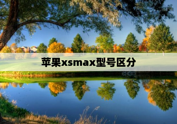 苹果xsmax型号区分