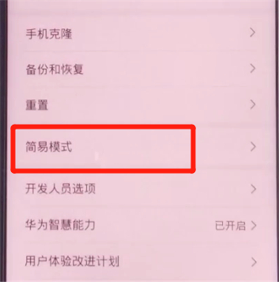 荣耀v30pro中开启简易模式的方法步骤截图