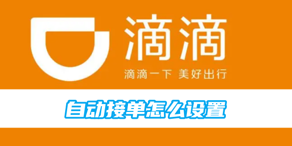 滴滴顺风车自动接单设置的操作方法