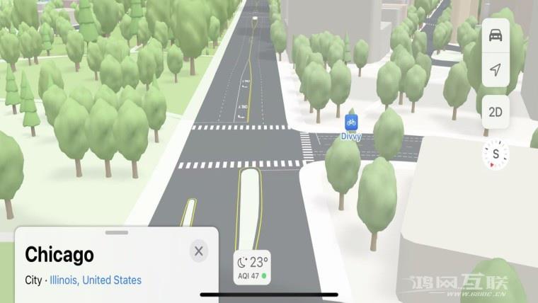 苹果ios16地图功能已登陆芝加哥和拉斯维加斯（ios16 3d地图）
