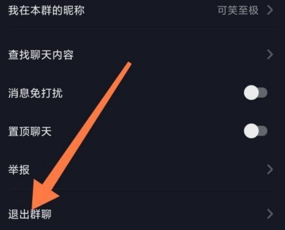 抖音极速版怎么退出群聊