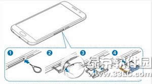 三星s7怎么插卡 三星galaxy  s7装sim卡方法流程1