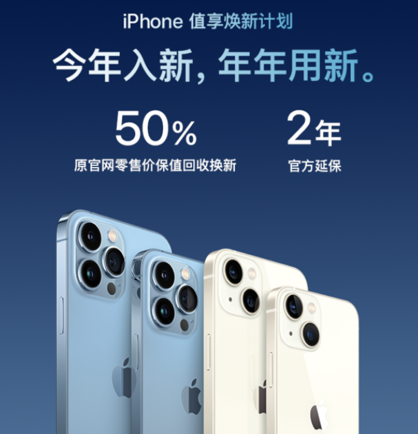 iphone13支持以旧换新吗