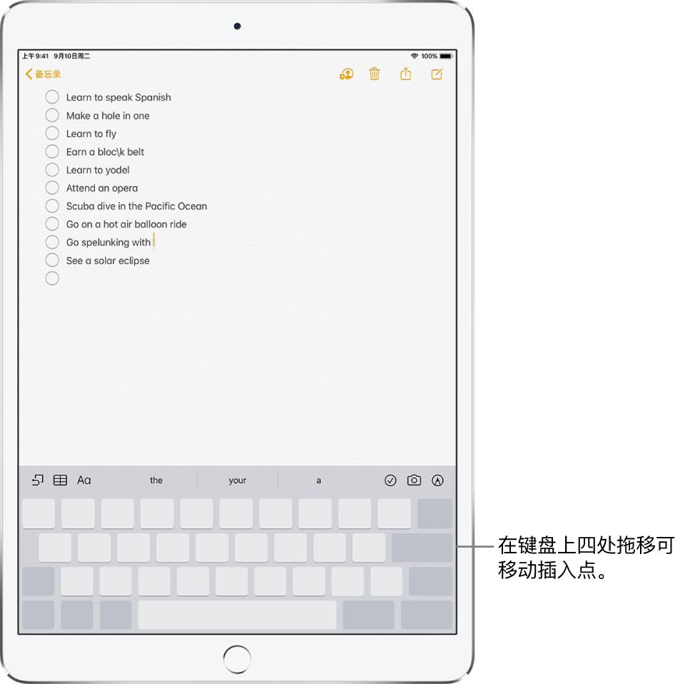 在 iPad  上键入和编辑文本的小技巧插图31