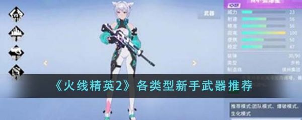 火线精英2各类型新手武器有哪些 各类型新手武器推荐