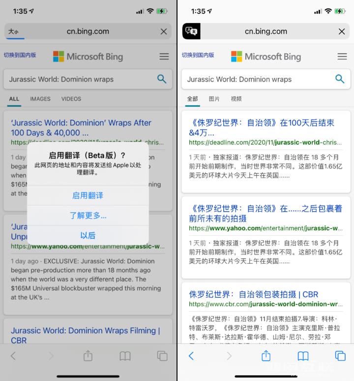 iOS  14.2 教程：Safari  浏览器如何一键翻译网页？插图3