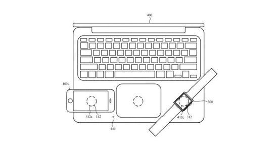 苹果新专利：有望在 MacBook 上为 iPhone 无线充电