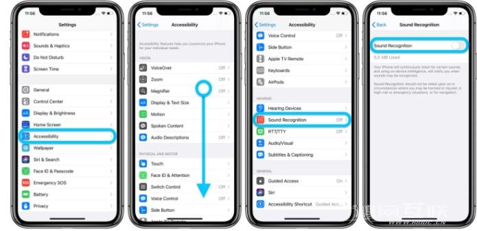 iOS  14 如何打开「声音识别」?插图3