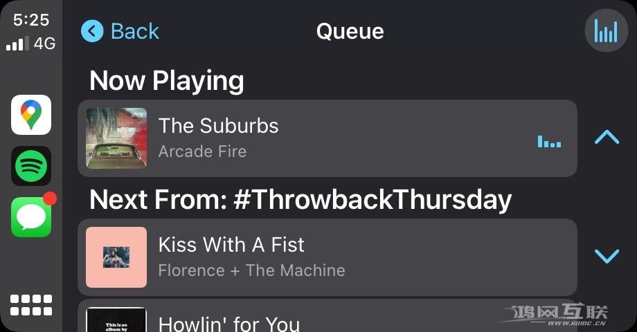 Spotify  测试重新设计版苹果 CarPlay  应用：支持队列访问插图3