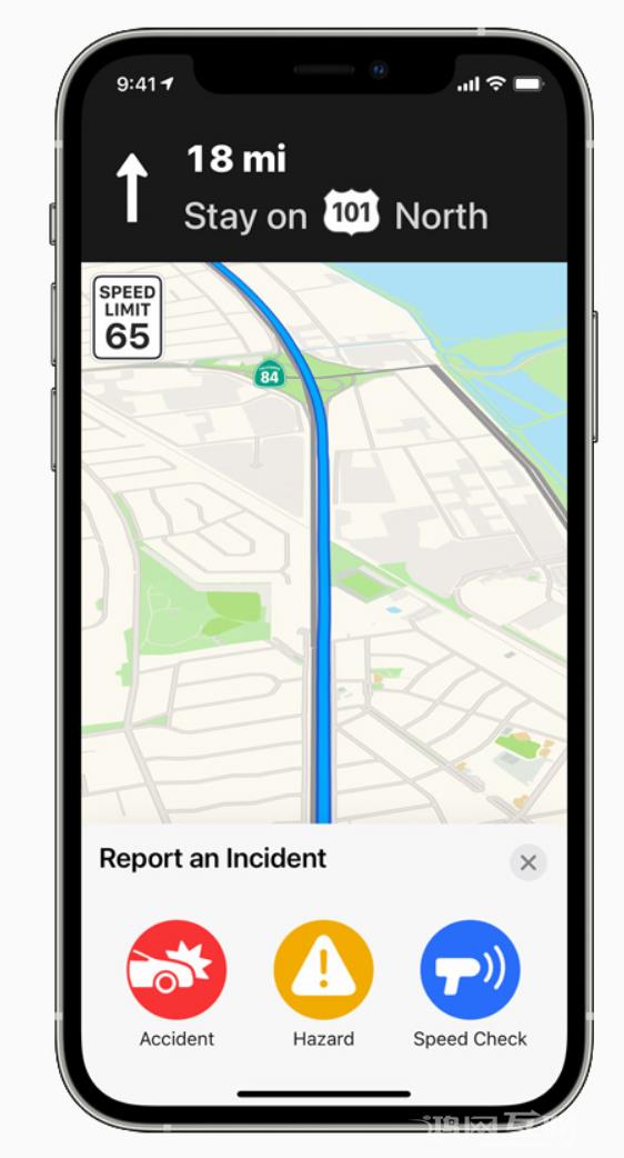 iOS  14.5 改进地图应用：支持通过 Siri  提交事故报告插图3