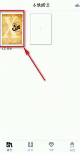 藏书馆app本地阅读界面