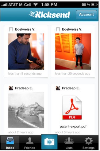 Kicksend推出iPhone应用可以手机上实时分享超大图片和视频_软件自学网