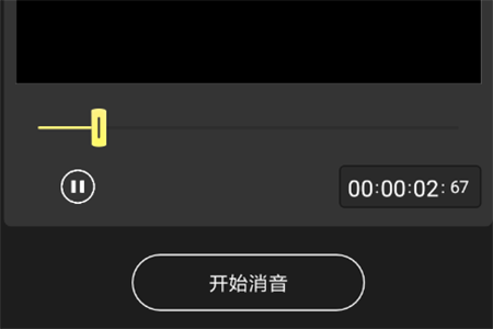 点击界面下方的“开始消音”选项