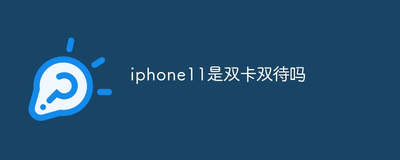 iphone11是双卡双待吗