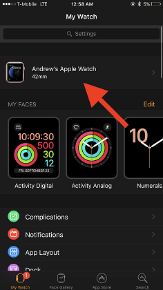 将新iPhone中的Apple Watch迁移