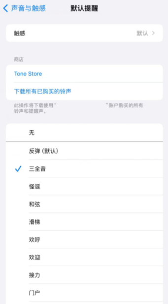 iOS  17.2iPhone通知声音怎更改？ 默认铃声改回三全音教程