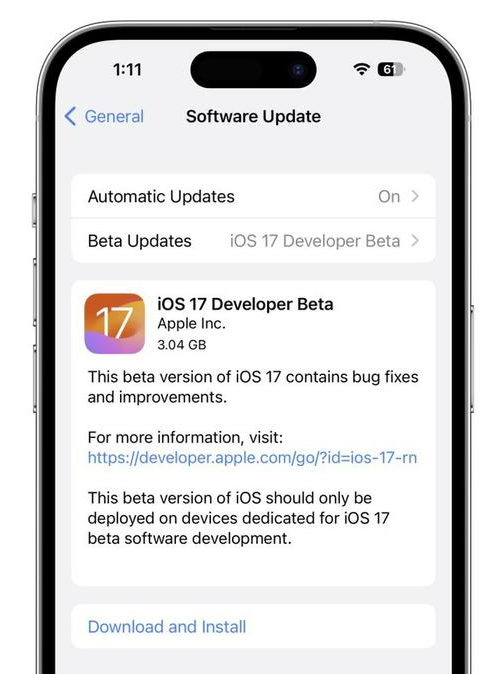 如何在第一时间升级到iOS  17 beta？