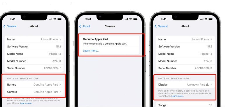 iPhone怎么查维修零件是不是正品_苹果ios15.2维修记录零件正品查询介绍