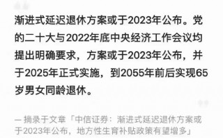 渐进式延迟退休方案或于2023年公布 网友：更没人愿意生孩子了