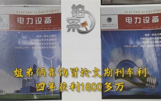 姐弟俩仿冒论文期刊：四年赚了1800多万