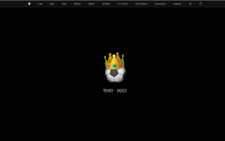 巴西“球王”贝利去世：苹果官网主页更新致敬