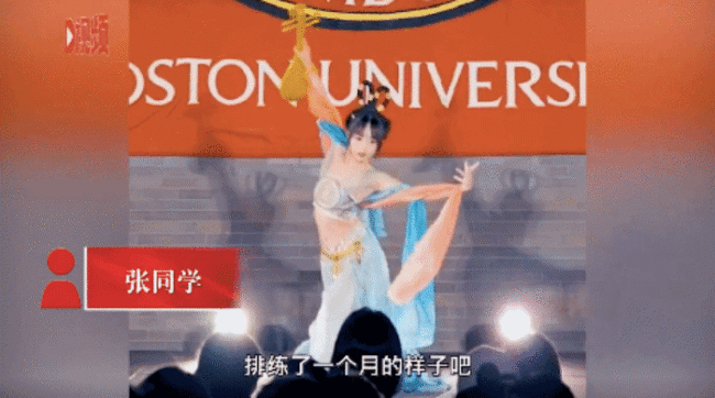 女留学生在大学晚会上跳敦煌舞，引发一片赞叹！-第6张图片-9158手机教程网