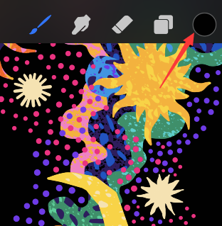 procreate pocket怎样进行吸色-第1张图片-9158手机教程网